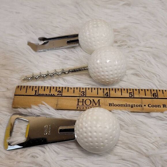 Ideal D.Patent Collection Golf Ball Bar Set Bottle Wine Opener Corkscrew - Picture 3 of 5
